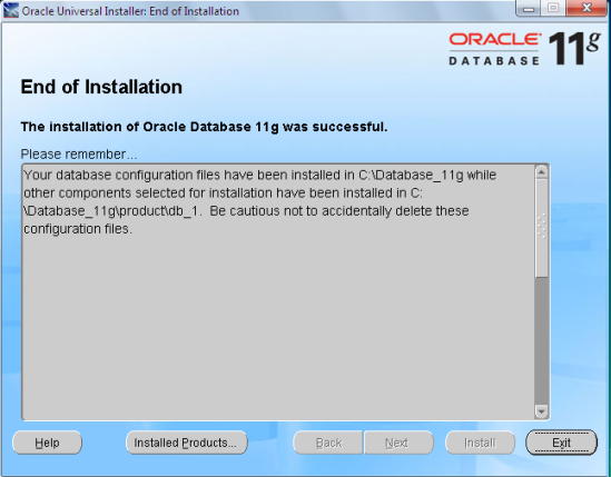 Tahap 6 Instalasi Oracle Database